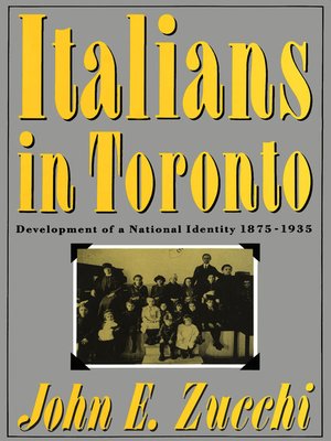 cover image of Italians in Toronto